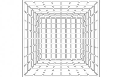 Скачать dxf - Сетка комнаты перспектива сетка перспективы для рисунка 3д