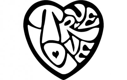 Скачать dxf - Трафареты любовь рисунок символы трафарет символ сердца