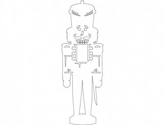 Скачать dxf - Рисунок щелкунчика трафарет щелкунчика щелкунчик рисунок карандашом раскраска