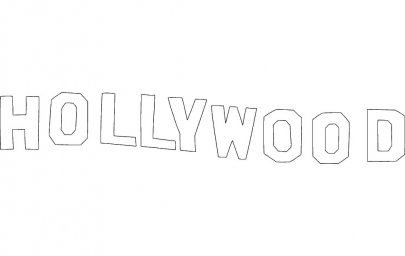 Скачать dxf - Шрифты логотип знак голливуда наклейки стикеры