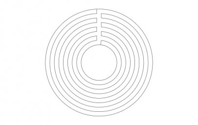 Скачать dxf - Раскраски круговые знаменитости концентрические концентрические круги рисунок концент