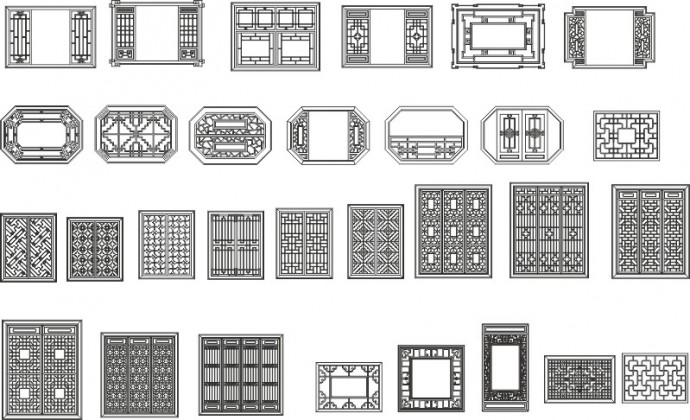 Узоры dwg орнамент автокад dwg архитектурные эскизы двери в плане