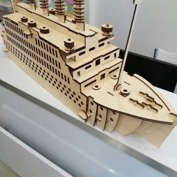 Модель корабля из фанеры модель титаника для лазерной резки корабль
