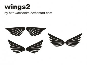 Векторные крылья логотип крылья крылья крылья эмблема силуэт крыльев dccanim.deviantart.