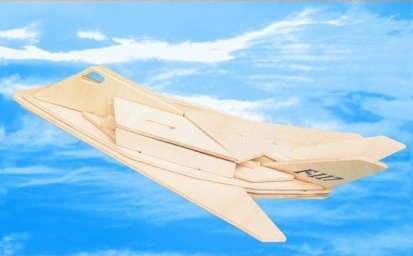 Скачать dxf - Деревянная модель самолета f117 модель самолета самолет сборные