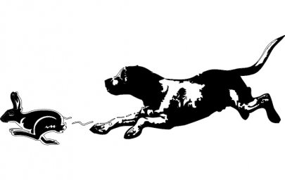 Скачать dxf - Иллюстрация охотничьи собаки силуэт охотничьей собаки бегущая собака