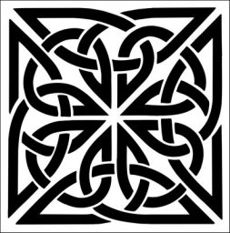 Скачать dxf - Кельтский орнамент кельтские квадратные узоры кельтские узоры tile