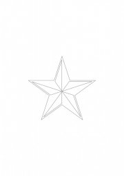 Скачать dxf - Звезда рисунок карандашом для детей трафарет звезды раскраска