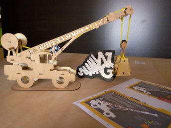 Игрушка кран сборная модель мир деревянных игрушек кран деревянные игрушки
