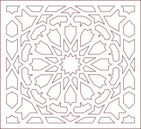 Скачать dxf - Мусульманский узор dxf арабский орнамент для выпиливания геометрические