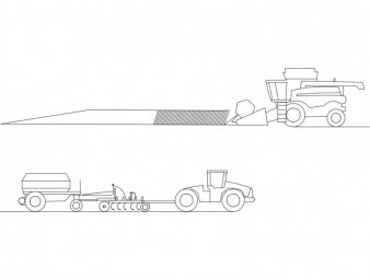 Скачать dxf - Техника ремиксер схема схема перевозки бульдозера на трале