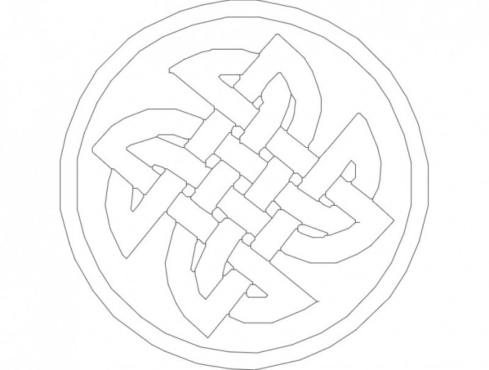 Скачать dxf - Кельтские символы кельтский орнамент узоры кельтские кельтский узел