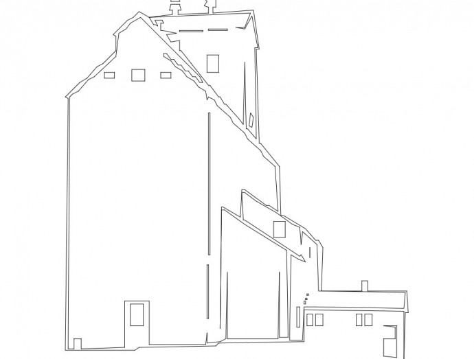 Скачать dxf - Архитектурные эскизы элеватор раскраска здание рисунки загородный дом