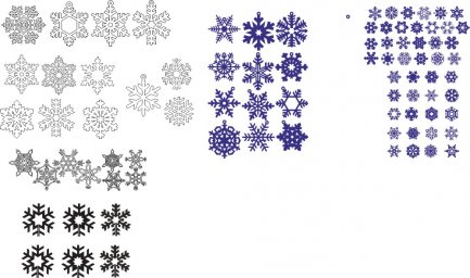 Снежинки снежинки для оформления снежинки векторные снежинки маленькие для печати