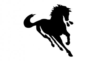 Скачать dxf - Силуэт лошади силуэт лошади для вырезания лошади силуэты