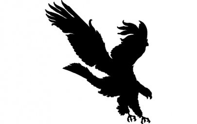 Скачать dxf - Беркут черный силуэт орел силуэт орел силуэт лого