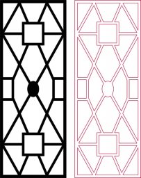 Скачать dxf - Геометрические узоры орнамент орнамент марокканская решетка геометрический узор