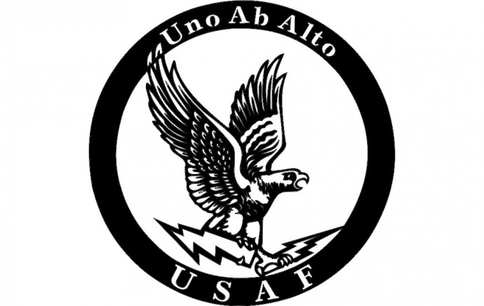 Скачать dxf - Логотип орел черно белый серебряный falcon logo