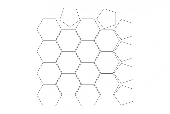 Скачать dxf - Соты шаблон гексагоны шаблоны гексагоновые шаблоны орнамент соты