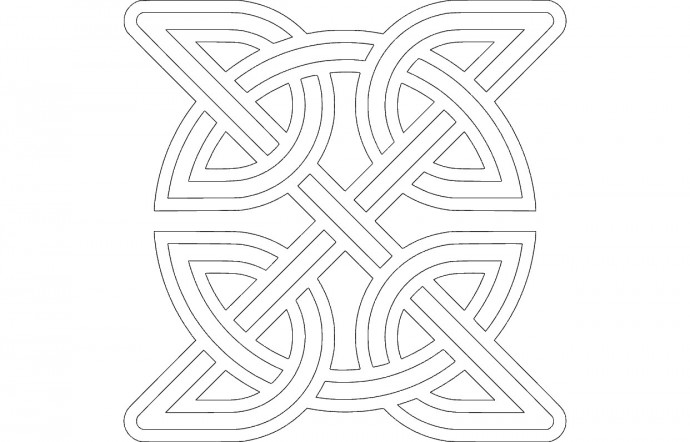 Скачать dxf - Кельтские узоры орнамент кельтский кельтские символы кельтские орнаменты