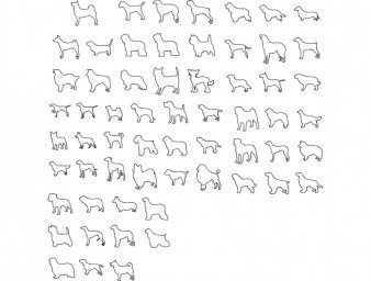 Скачать dxf - Рисунок рисунки животные эскизы животных животные эскизы рисунки