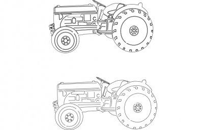 Скачать dxf - Внедорожник раскраска трактор эскиз раскраска трактор трактор рисунок