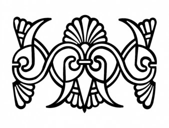 Скачать dxf - Орнамент орнаменты в стиле ар-нуво узор кельтский орнамент