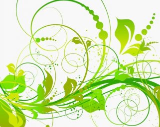 Узор зелень векторные цветы растительный вектор узоры абстрактный фон 689