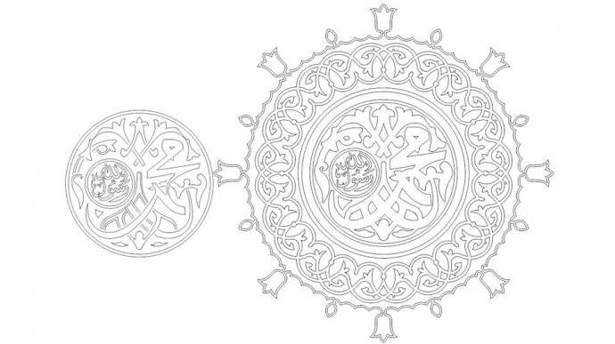 Скачать dxf - Мандала узор раскраска мандала мандалы круглый орнамент круглые