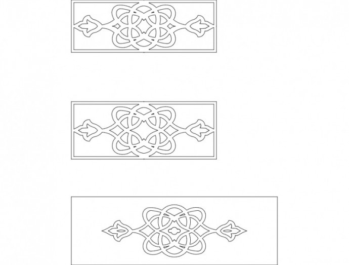 Скачать dxf - Орнамент орнаменты для выпиливания лобзиком кельтские узоры орнаменты