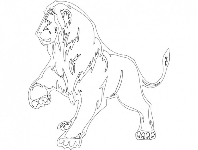Скачать dxf - Рисунки льва карандашом для начинающих рисунок льва карандашом