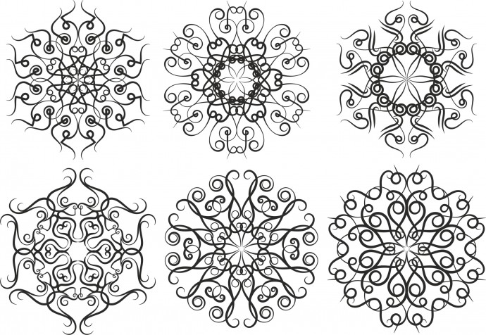 Орнамент снежинки композиционно замкнутый орнамент мандала узор орнамент арабские орнаменты