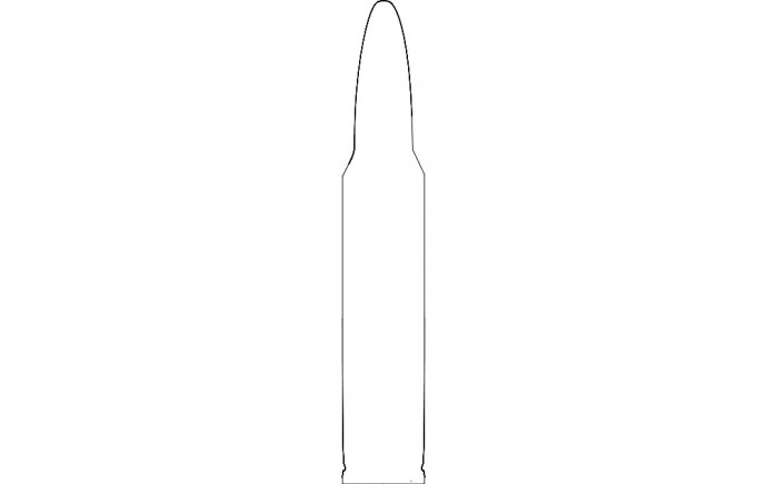 Скачать dxf - Шаблоны трафареты патрон шаблон трафарет бутылки для открытки