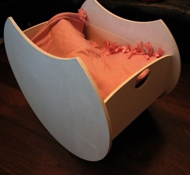 Скачать dxf - Кровать для новорожденных картонная мебель мебель макет кровати