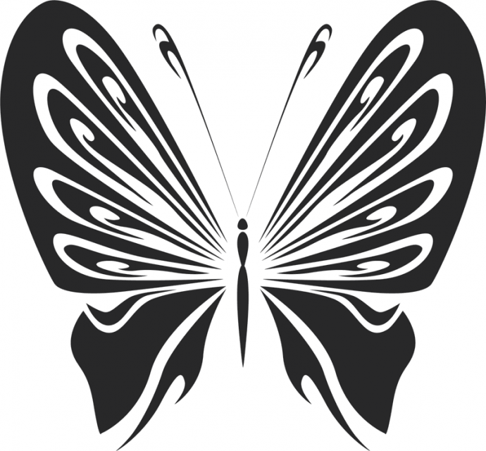 Скачать dxf - Бабочки векторные трафарет бабочки бабочка трафареты бабочек для
