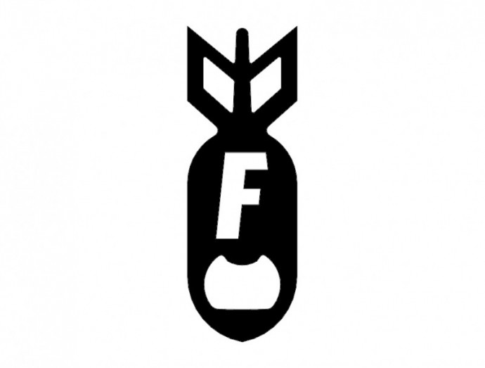 Скачать dxf - Символы крутые логотипы знаки наклейка f-bomb рисунок