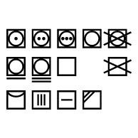 Символы иконки векторные иконки значки на одежде для стирки значки 73