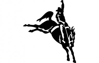 Скачать dxf - Родео силуэт рисунки ковбоев для трафаретов всадники ковбои