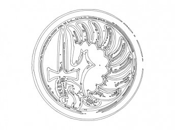 Скачать dxf - Монеты монета серебряные монеты памятная монета коллекционные монеты