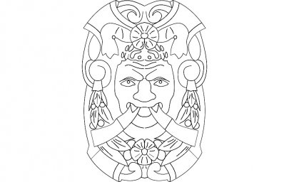 Скачать dxf - Раскраски орнаменты маски рисунок раскраски индейские маски трафареты
