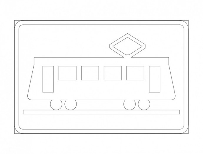 Скачать dxf - Дорожные знаки раскраски трамвай раскраска знаки дорожного движения
