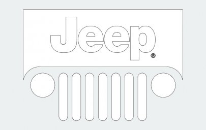 Скачать dxf - Jeep лого jeep эмблема лого jeep 480x234 логотип