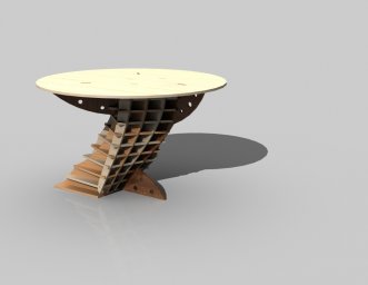 Скачать dxf - Журнальный стол трансформер овальный стол из фанеры стол