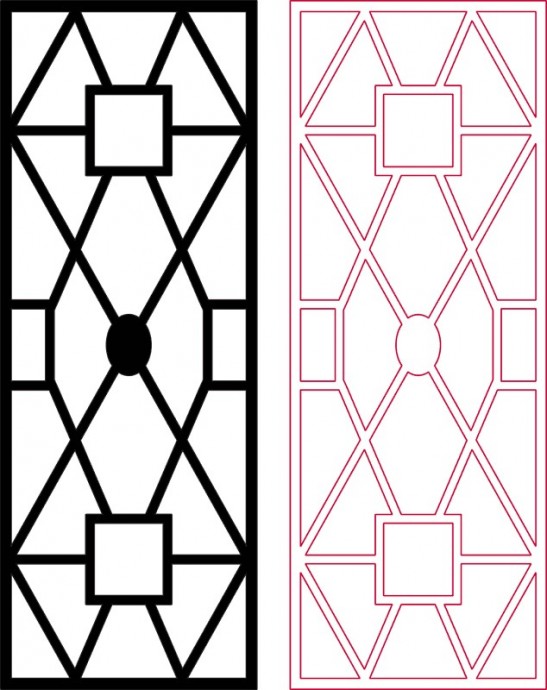 Скачать dxf - Геометрические узоры орнамент орнамент марокканская решетка геометрический узор