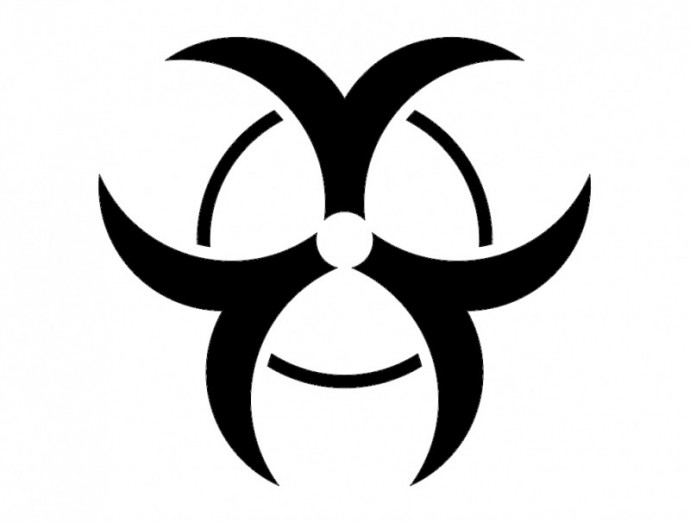 Скачать dxf - Символ биологической опасности знак биологической опасности биологическая опасность