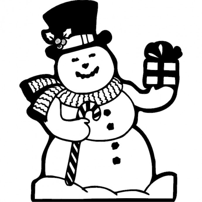 Скачать dxf - Новогодние раскраски снеговик раскраска снеговик снеговик для вырезания