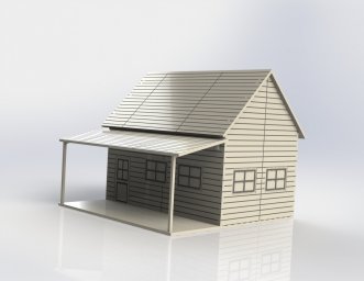 Скачать dxf - Lowpoly модели домов макеты домиков домик дом деревянный