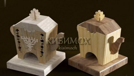 Карандашница деревянная деревянные изделия домик для чайных пакетиков фарфоровый деревянная