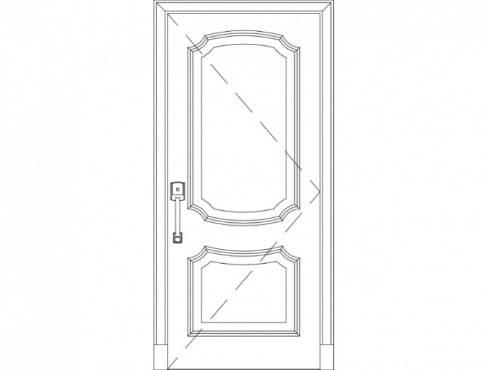 Скачать dxf - Дверь фрезеровка фасадов 2d орнамент классические двери фрезеровка