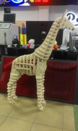 Скелет жирафа из фанеры конструктор жираф из 3д кубиков фигурки